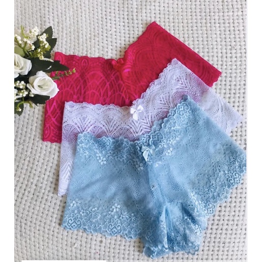 KIT 05 CALCINHAS CALEÇON EM RENDA LUXO CORES VARIADAS | Shopee Brasil