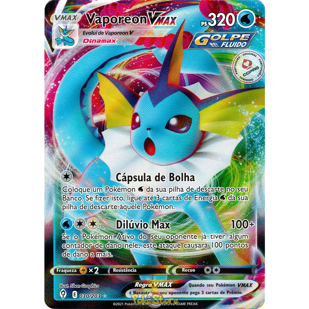 vaporeon vmax pokemon card value Climax s8b 189/184 Japanese PSA 10  TBC Games Weakness Lightning 2 Resistance None None Retreat Cost GameStop 2021 Pokemon Swsh Black