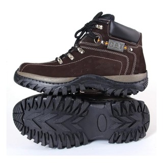 Bota Coturno Caterpillar Adventure Heavy Duty Azul Masculina - Couro  Legítimo + Palmilha em gel P.U