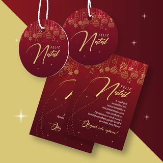 Kit Papelaria Combo Empreendedor de Natal Agradecimento ao Cliente