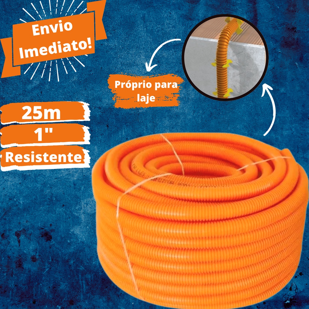 Conduite Corrugado Preto 1/2 100mts - Dinoplast - Escorrega o Preço