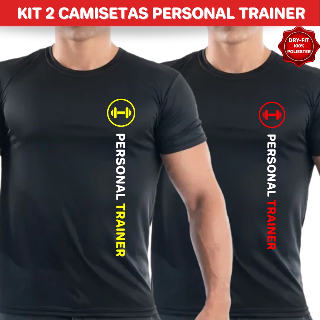 Camiseta Camisa Academia Personalizada Professor Instrutor Dry Fit