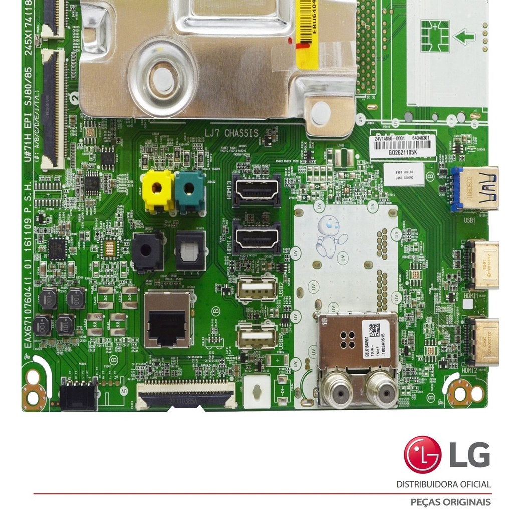 PLACA PRINCIPAL LG 49SJ8000 55SJ8000 EBU64046301 EBU64085901 PLACA PRINCIPAL LG 49SJ8000 55SJ8000 EBU64046301 EBU64085901