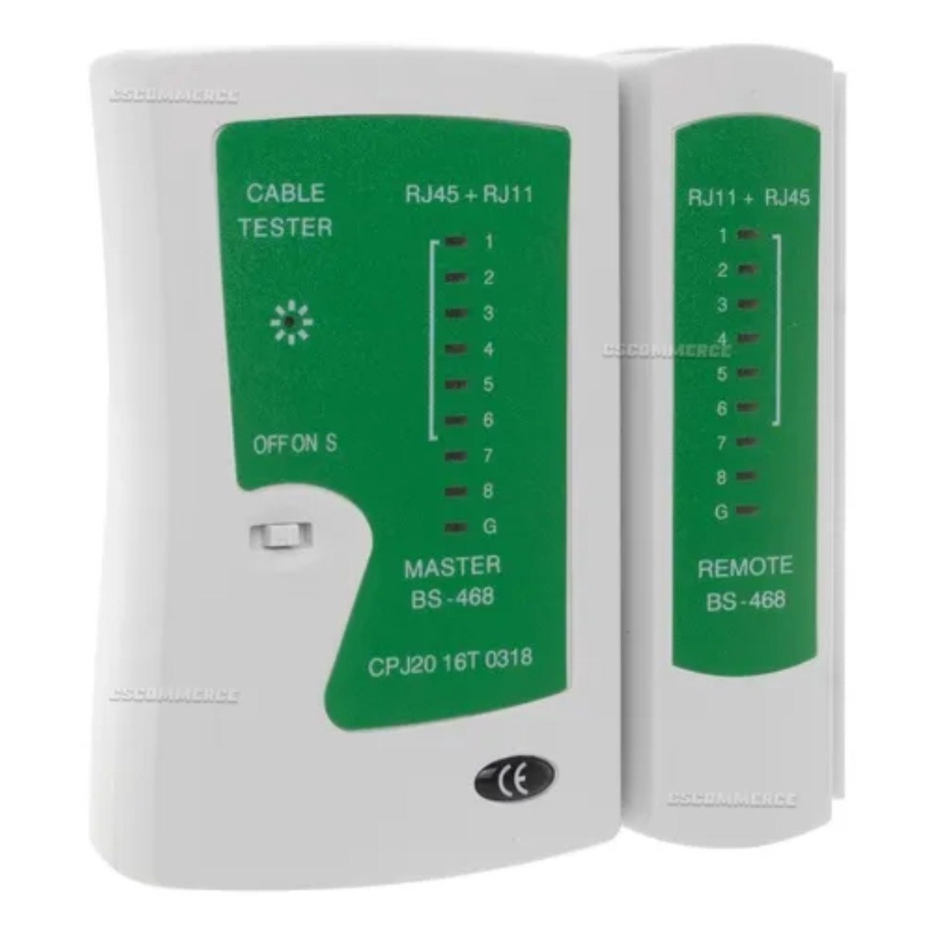 Testador Rj45 Testador De Cabos Rede Lan Rj45 Rj11 Teste | Shopee Brasil