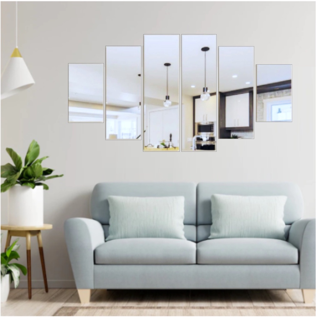 Espelho Decorativo Retangular 50x95cm Vidro Cristal - Detalhes e Aplicação - Ricaly