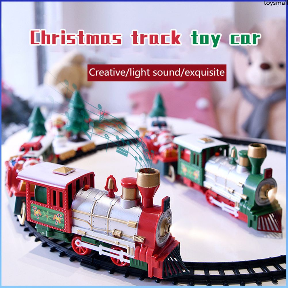 Brinquedo Elétrico De Trem Para Decoração De Árvore De Natal / Trem De Natal Trilho Trilho Com Trilho Realista Para Carro / Presente De Natal -toysmall