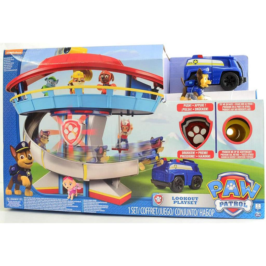 Playset com Mini Veículos Patrulha Canina - Torre Adventure Bay