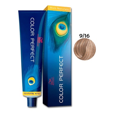 Wella Color Perfect 9-16 Louro Ultraclaro Cinza Violeta 60g | Shopee Brasil
