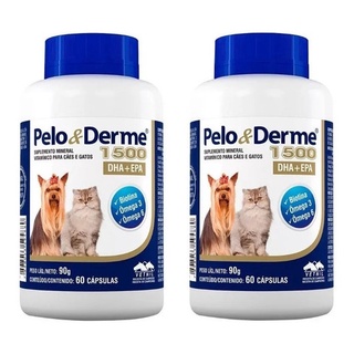 Combo 2 Pelo E Derme 1500 Dha Epa 45g 60 Capsulas Omega
