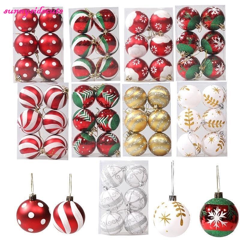 Jogo de Bolas Natalinas Especiais Dourado 50Pcs 6cm Natal Tropical