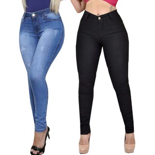 Calça jeans feminina cintura alta empina bum bum - R$ 159.99, cor Azul (hot  pants, com lycra, levanta bumbum) #105564, compre agora
