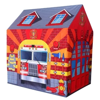 Toca Barraca Infantil Acampamento Estacao De Bombeiro Dm Toys