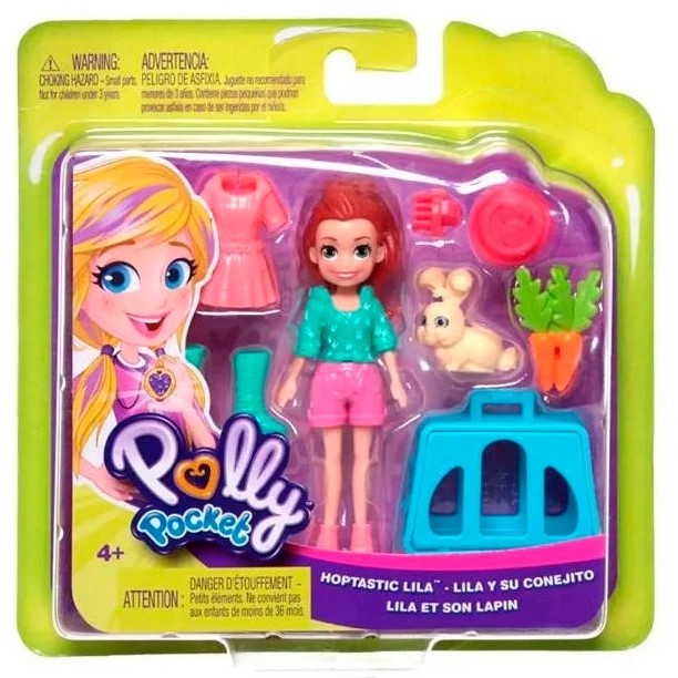 Boneca Polly Pocket Lila Com Bichinho - Mattel Gdm11