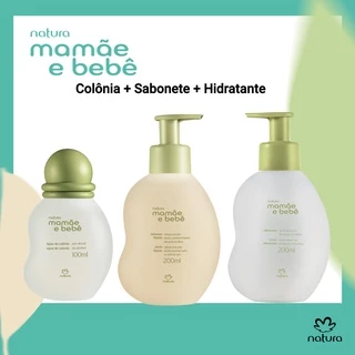 Natura Mamãe e Bebê Tradicional Colônia + Sabonete líquido + Hidratante em Oferta na Shopee