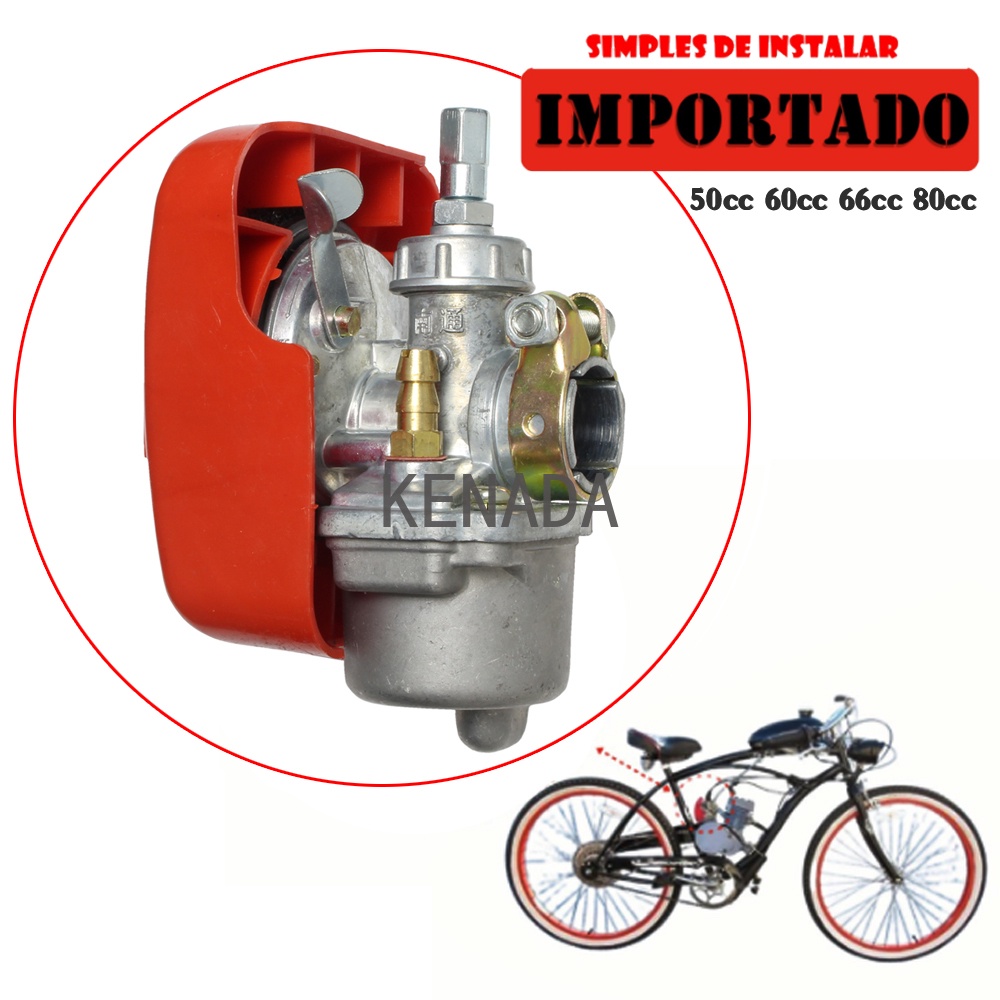 Conjunto de carburador para bicicleta motorizada de 49cc, 50cc