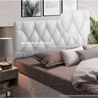 Cabeceira Estofada 0,90 x 55 Dobrável Paris Cama Solteiro Cores
