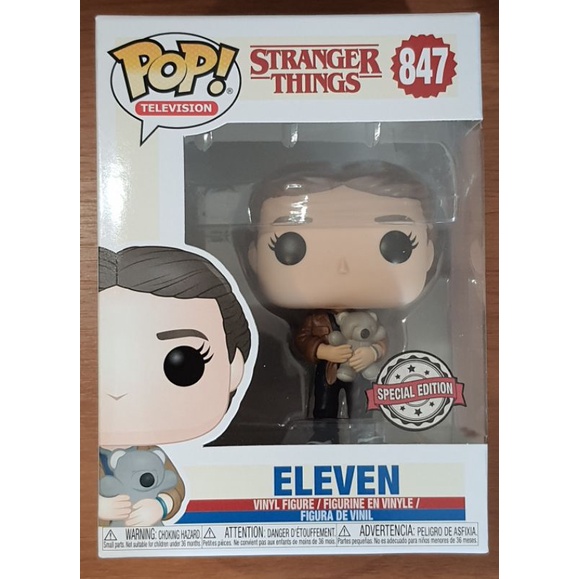 Eleven with teddy shop bear funko pop