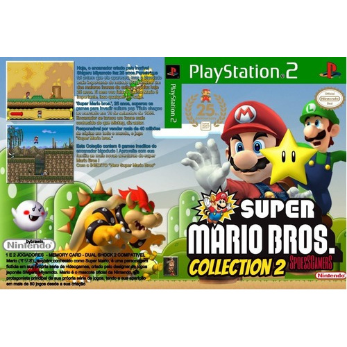 Mario Bros Ps2 Collection 1 2 3 Colecao 3 Dvds Patch Shopee Brasil