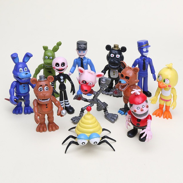 Bonecos Five Nights At Freddy's Articulado Com 12 Personagens Foxy