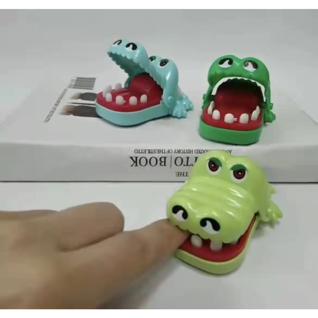 Mini Jacaré Brinquedo Crocodilo Jogo Dentista Morde Dedo