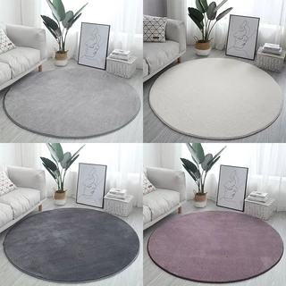80/100/120CM Tapetes Fofos Redondos Tatami Sofá Ikea Home Decor Quarto Decoração Almofadas Vivas Anti-Skid