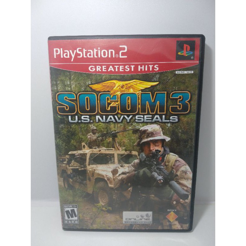 jogo PlayStation 2 socom 3 U.S Navy seals greatest hit ps2