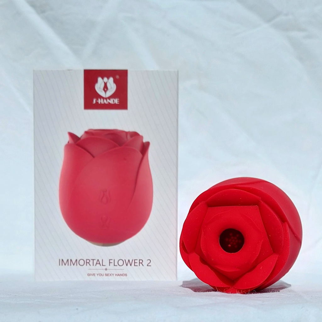 Vibrador Sugador Rosa Flor Flower Sugador de Clitóris Sex Shop