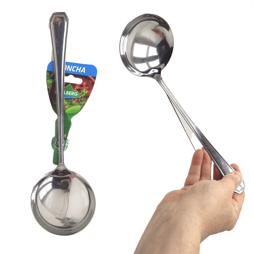 Concha de Inox Utensílio de Cozinha Ideal Feijão Sopa Caldos Ensopado ...