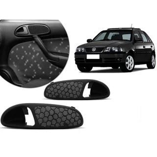 Par Moldura Maçaneta Dianteira Gol Parati Saveiro G3 2000/2005 Preto