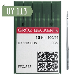 Caixa De Agulha Maq Costura Catraca Uy113 100/16 Grozbeckert