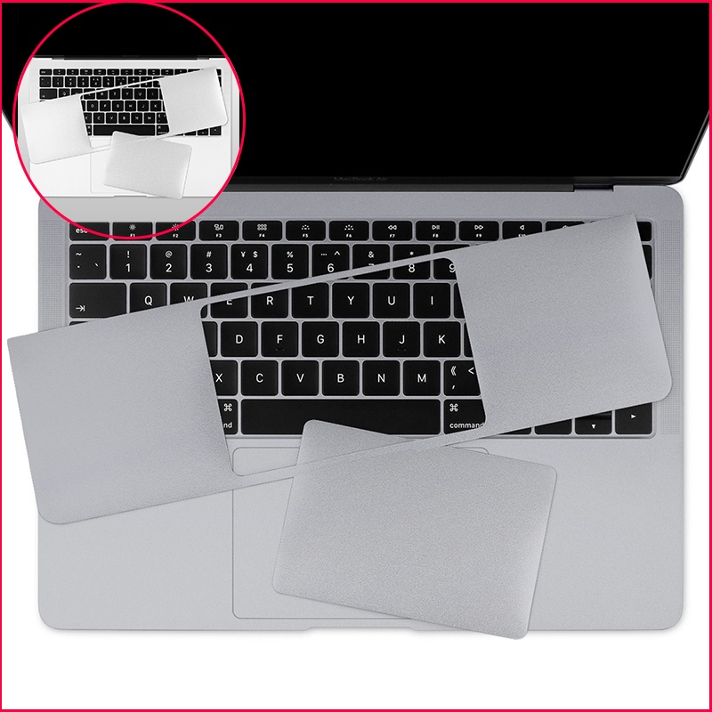Película De Apoio Meio Para MacBook Air/Pro 13 M1 chip 2020 A2337 A2179 A2338 A2289 A1706 14 2021 A2442 15 16 Polegada A1707 A2141 A2485 Com Trackpad Anti-Risco Sem Cola Esquerda
