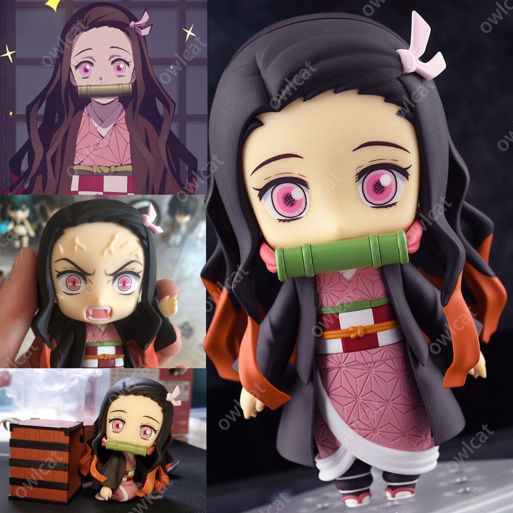 Kimetsu não yaiba nezuko figura de ação 1194 modelo de brinquedo anime demon  slayer nezuko estatueta brinquedos bonitos 100mm / Brinquedos E Hobbies ~