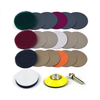 Kit DIY De Restauração De Esfregão De Polimento De Farol De 2 Polegadas Para Furadeira Elétrica