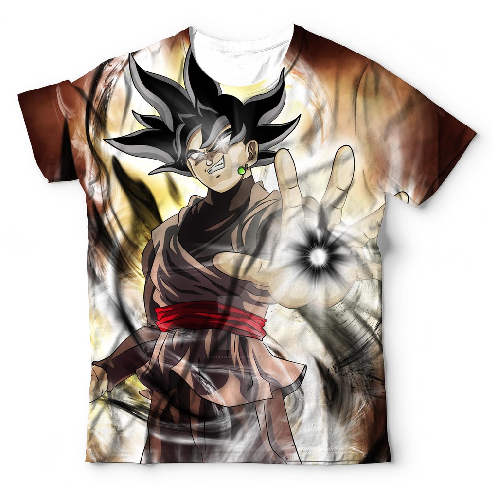 Camiseta Dragon Ball Sombra Goku Desenho Anime Mangá Bf em Promoção na  Americanas