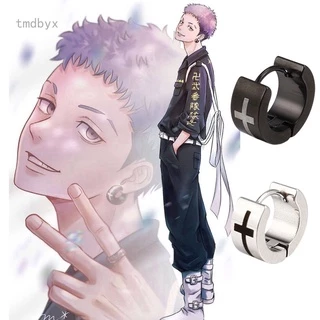 Tmdbyx 1pc Brincos Anime Tokyo Revengers Surrounding Takashi Mitsuya Personagem Dos Desenhos Animados Cos Acessórios De Decoração