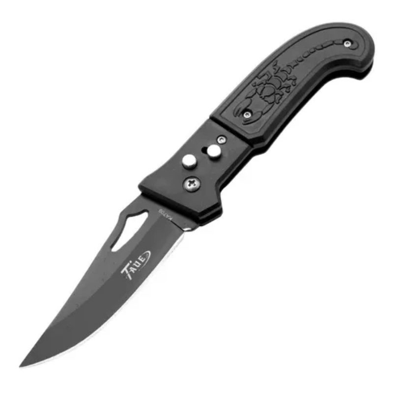 Canivete Automático Tático Inox Tradicional Militar KA709 Afiado A Pronta Entrega