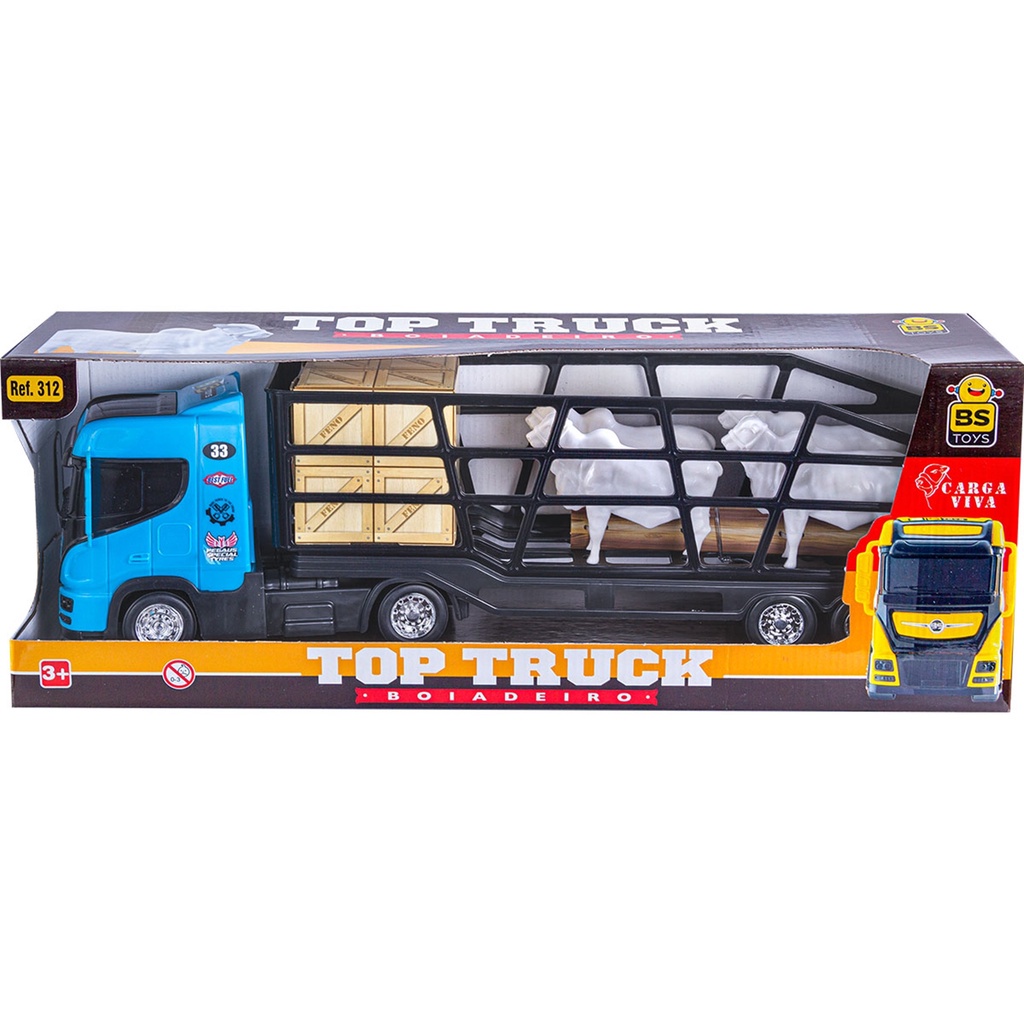 Brinquedo Caminhao De Boi Boiadeiro Infantil 312 - Bs Toys | Shopee Brasil