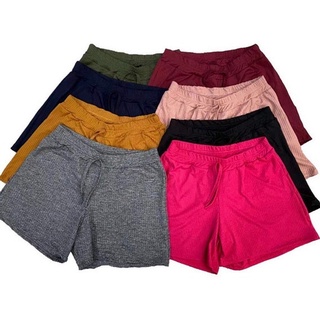 kit 2 Short Feminino Canelado Soltinho Plus size (G1 G2 G3)