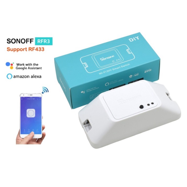 Interruptor inteligente Wi-fi Sonoff Rfr3 RF433MHz, Automação ...