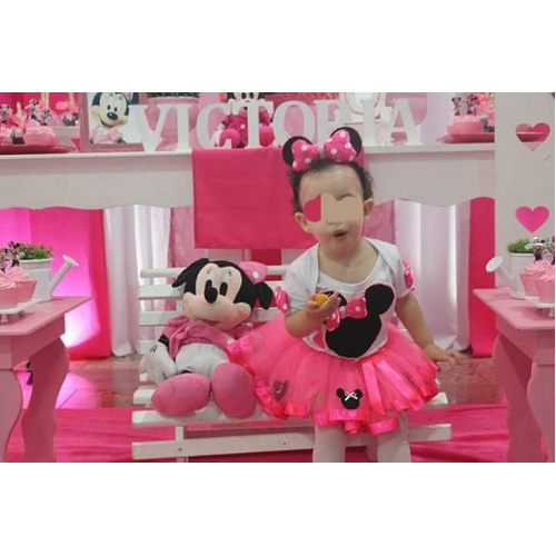 Roupa de best sale aniversário da minnie