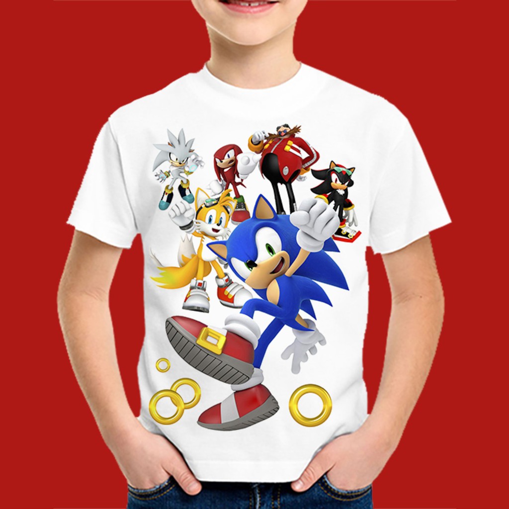 Camiseta Sonic Infantil