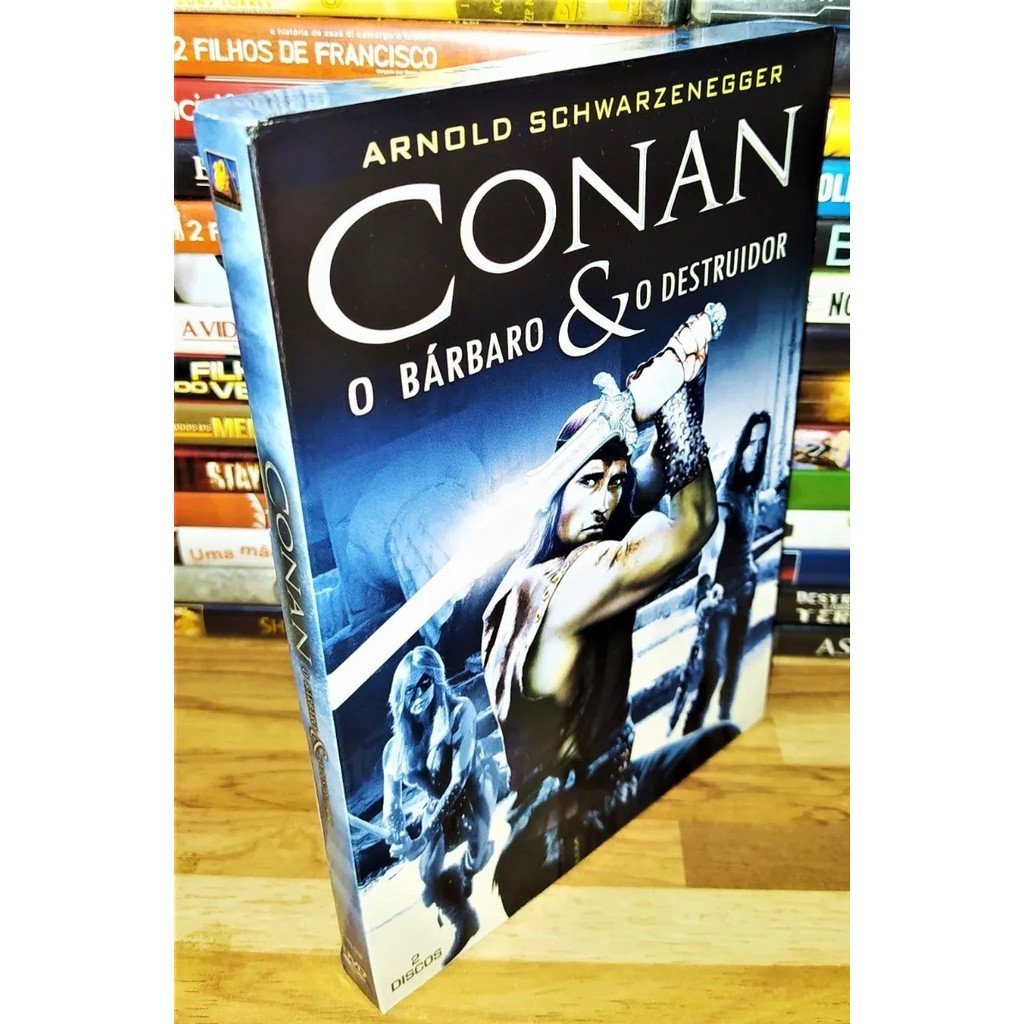 Conan - O Bárbaro + O Destruidor - 2 Filmes - 2 Dvd Original | Shopee Brasil