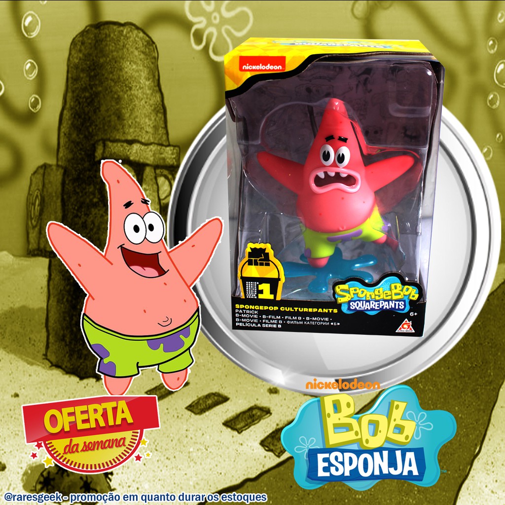 Bandana Zonacriativa Pets Patrick Estrela - Bob Esponja Gg