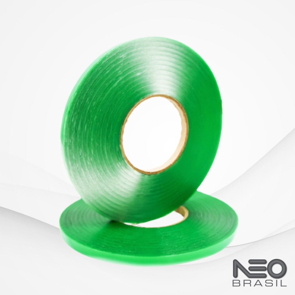 Fita Dupla Face Massa Acrilica Transparente 0,5mm 20m - 8050