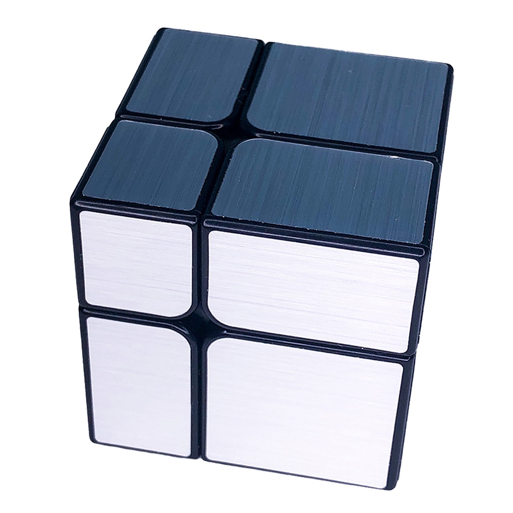 Cubo Mágico Profissional Diferente 2x2x2 Mirror Blocks Prata em