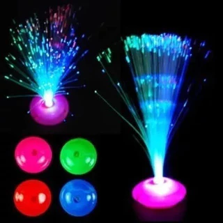 Kit 15 Luminaria Enfeite Abajur Fibra Ótica + 45 Pilhas Aa em Oferta na Shopee