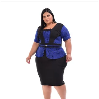 Vestido Feminino Gode Evangélico Midi Tubinho Para Festas Congressos Cultos