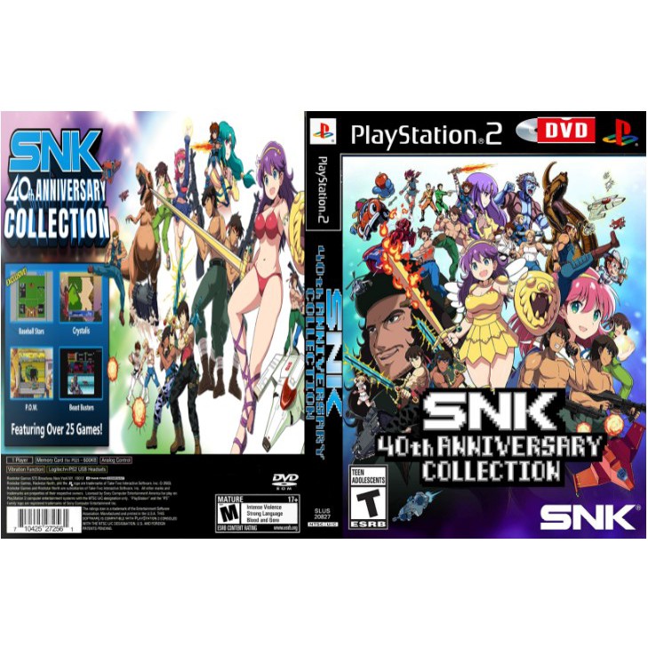 SNK 40th Anniversary Collection - Playstation 2 DVD | Shopee Brasil
