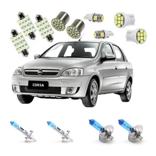 Kit Lâmpada super branca Chevrolet Corsa Hatch