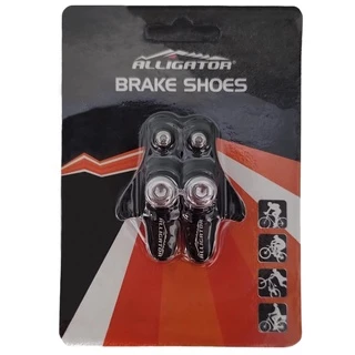 Sapata De Freio Speed Com Refil 55mm Alligator Preto Par